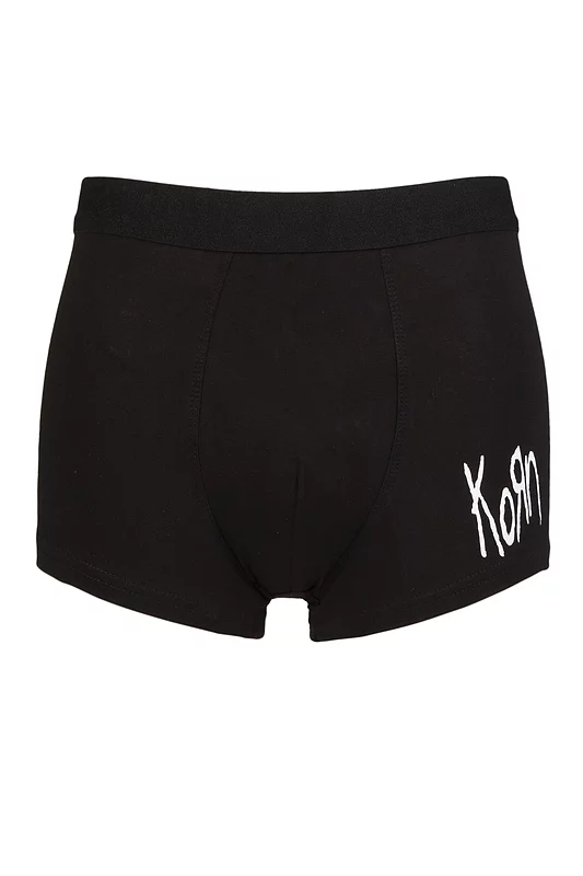 SOCKSHOP Music Collection 1 Pack Korn Boxer Shorts Black Extra Large