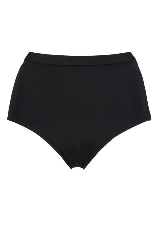 Love Luna 1 Pack Women's Swim Period Full Brief Black 20-22 UK