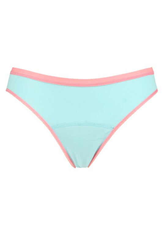 Love Luna 1 Pair Teens First Period Bikini Briefs Aqua / Watermelon 13-14 Years