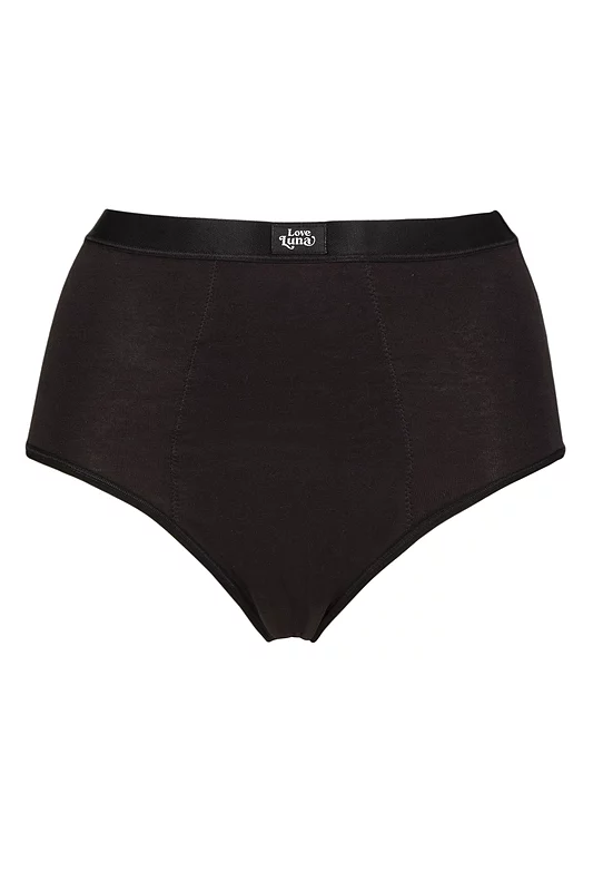 Love Luna 1 Pack Women's Organic Cotton Super Period Full Brief