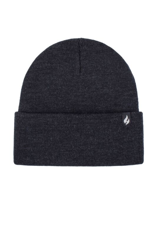 Mens and Women's 1 Pack SOCKSHOP Heat Holders Lite Maple Turnover Hat Navy One Size