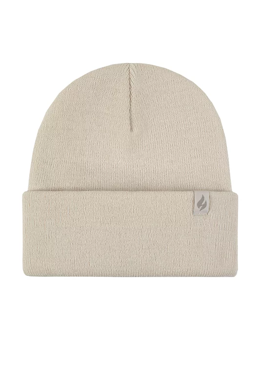 Mens and Women's 1 Pack SOCKSHOP Heat Holders Lite Maple Turnover Hat Cream One Size