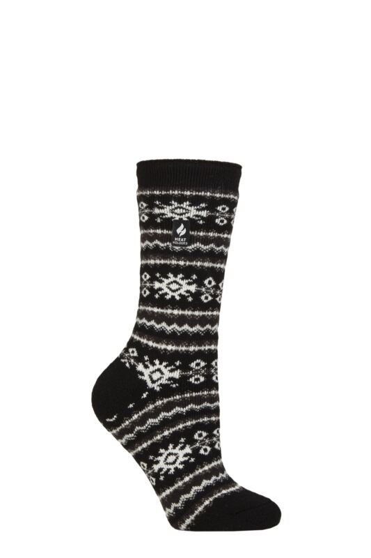 Women's 1 Pair SOCKSHOP Heat Holders 1.6 TOG Lite Patterned and Striped Socks
