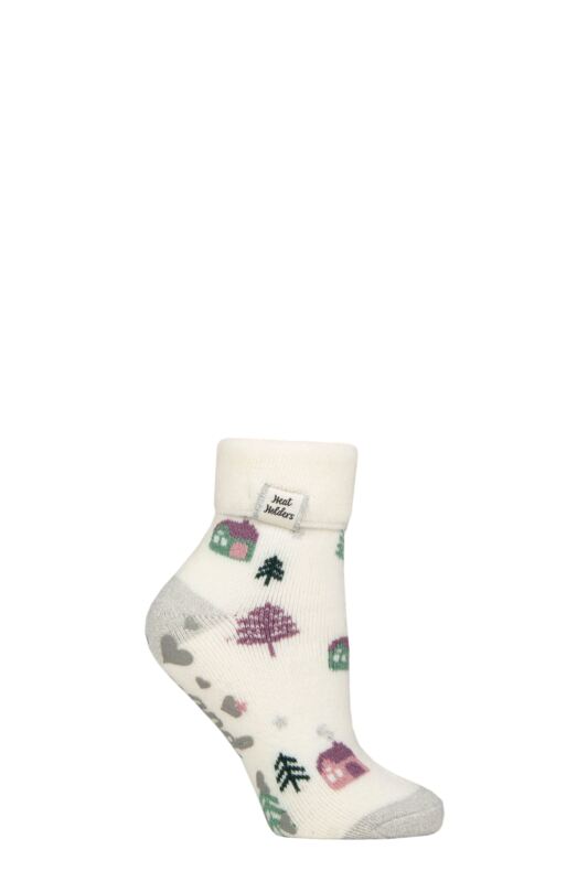 Women's 1 Pair SOCKSHOP Heat Holders Turn Over Cuff Lite Lounge Socks