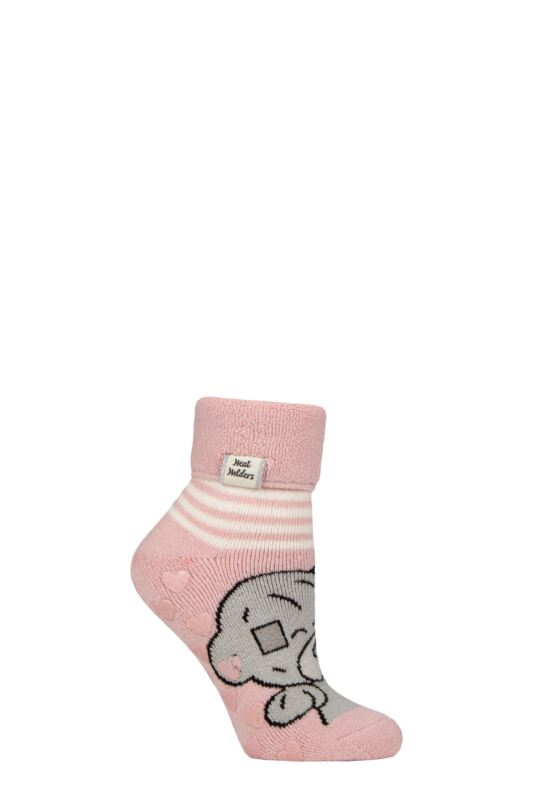 Women's 1 Pair SOCKSHOP Heat Holders 1.6 TOG Lite Me to You Tatty Teddy Thermal Lounge Slipper Socks