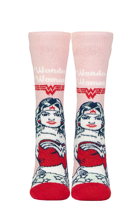 Women's 1 Pair SOCKSHOP Heat Holders DC Wonder Woman 1.6 TOG Lite Thermal Socks