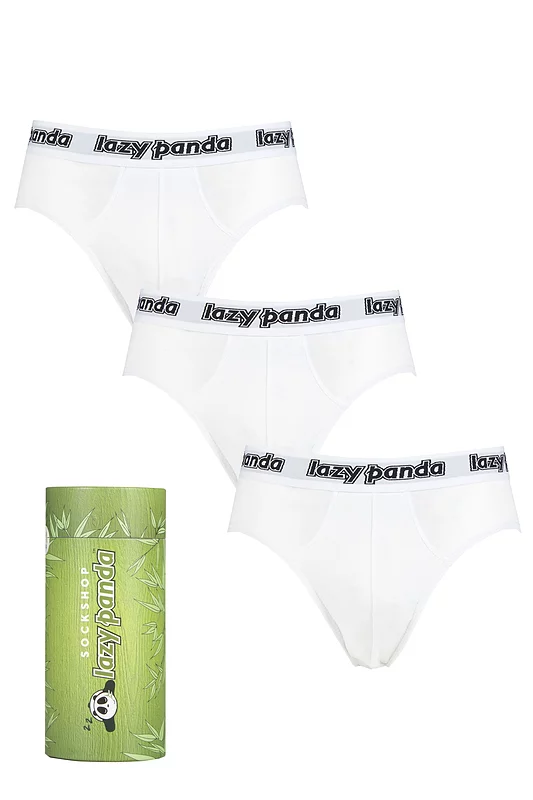 Mens 3 Pack SOCKSHOP Lazy Panda Bamboo Briefs