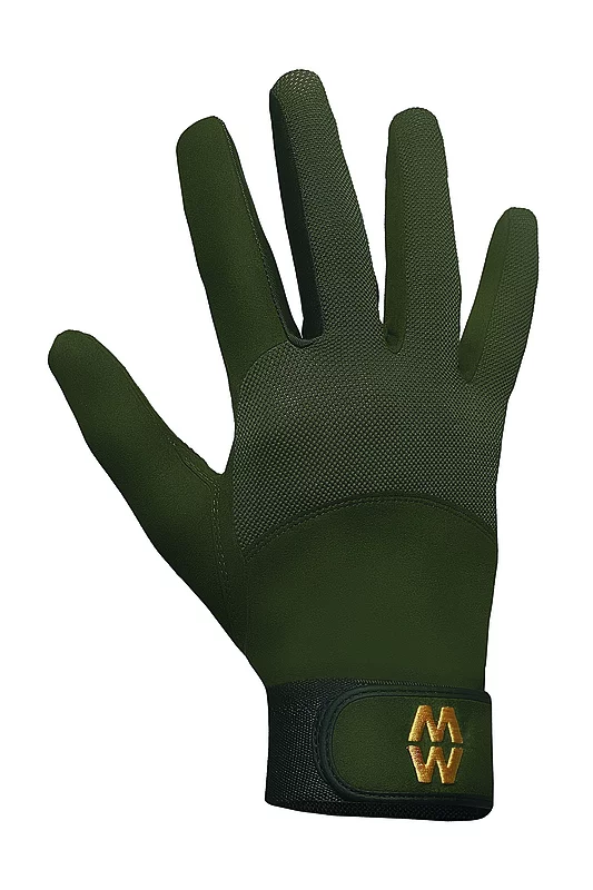Mens and Women's 1 Pair MacWet Long Mesh Sports Gloves Green 7