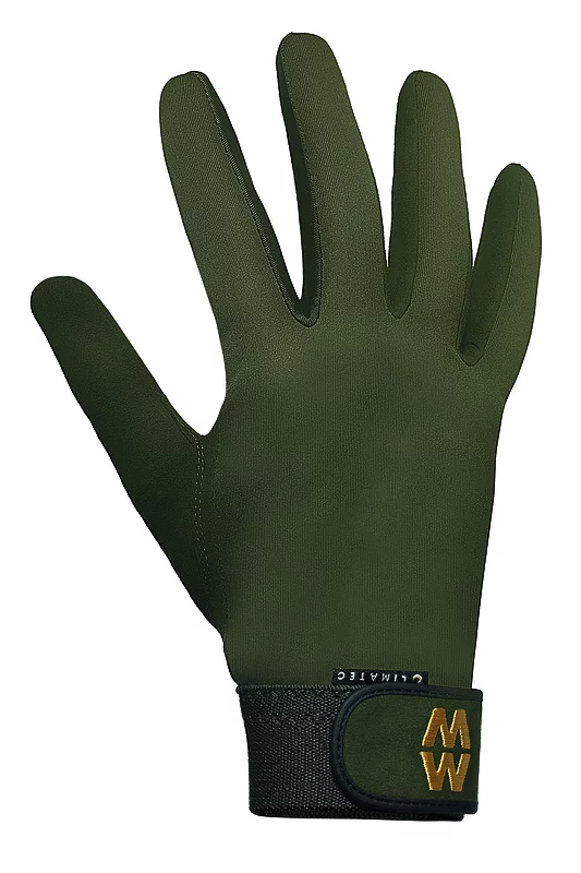 Mens and Women's 1 Pair MacWet Long Climatec Sports Gloves Green 7