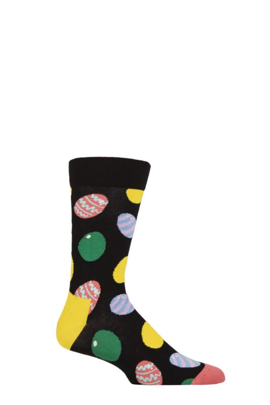 Mens and Women's 1 Pair Happy Socks Eggs Socks