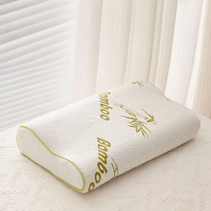 SOCKSHOP Lazy Panda 1 Pack Bamboo Memory Foam Contour Pillow in 2 Sizes
