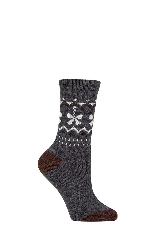Women's 1 Pair SOCKSHOP Wildfeet Cashmere and Wool Blend Socks