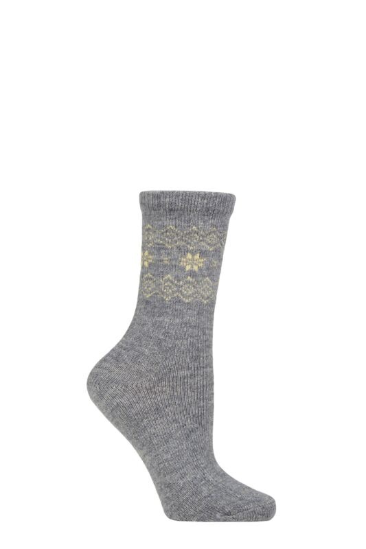 Women's 1 Pair SOCKSHOP Wildfeet Cashmere and Wool Blend Socks