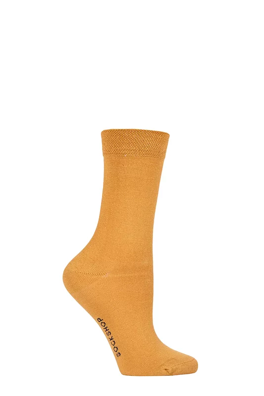 Women's 1 Pair SOCKSHOP Colour Burst Bamboo Socks with Smooth Toe Seams