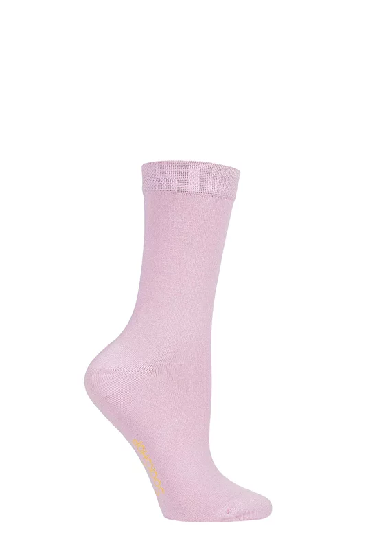 Women's 1 Pair SOCKSHOP Colour Burst Bamboo Socks with Smooth Toe Seams
