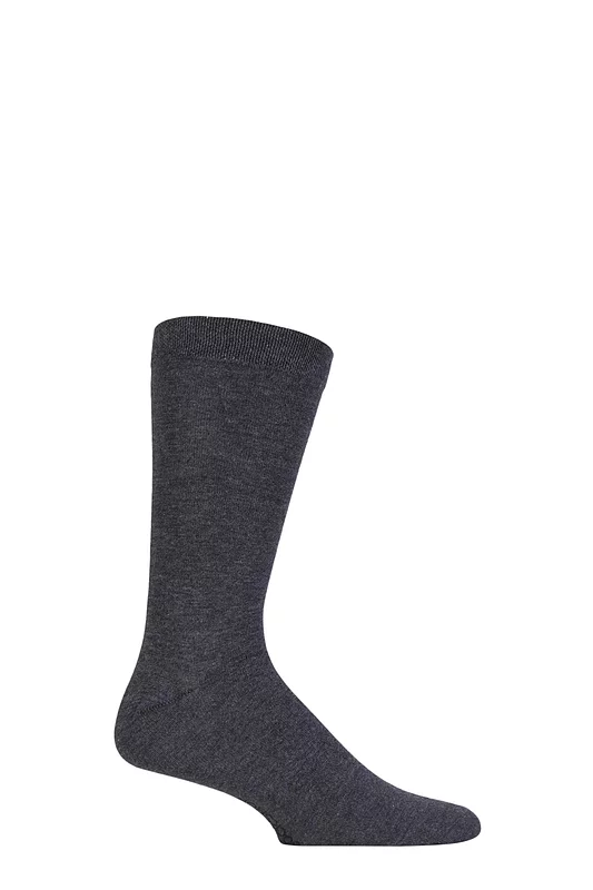 Mens 1 Pair SOCKSHOP Colour Burst Bamboo Socks with Smooth Toe Seams
