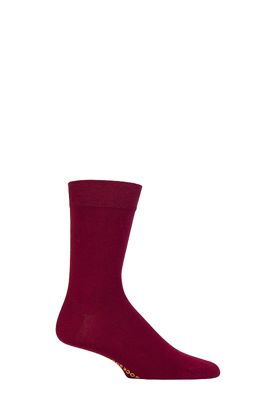 Mens 1 Pair SOCKSHOP Colour Burst Bamboo Socks with Smooth Toe Seams