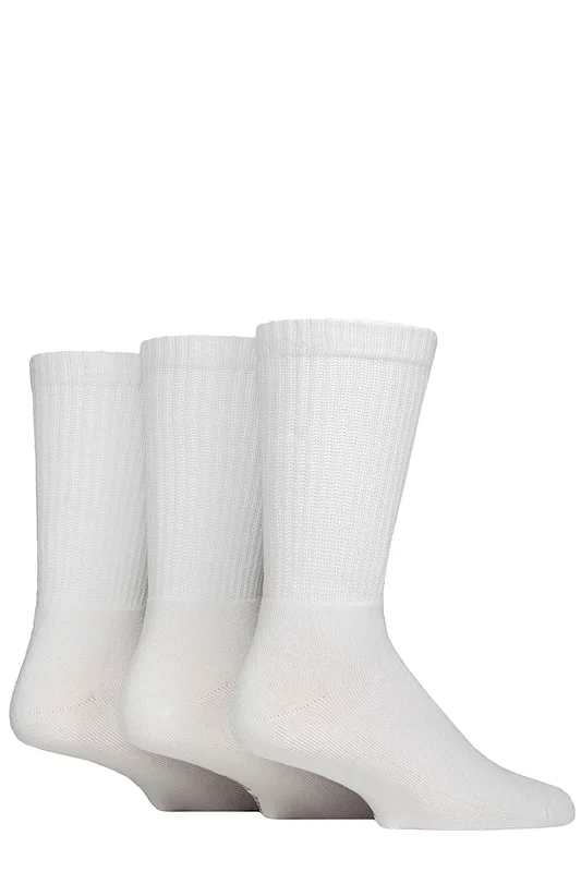 Mens and Women's 3 Pair SOCKSHOP Lazy Panda Full Cushion Crew Bamboo Sports Socks