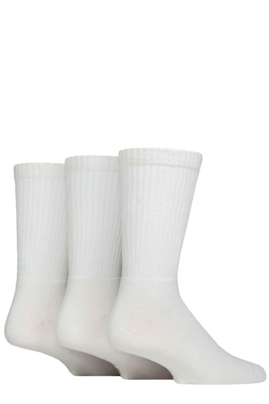 Mens and Women's 3 Pair SOCKSHOP Lazy Panda Full Cushion Crew Bamboo Sports Socks