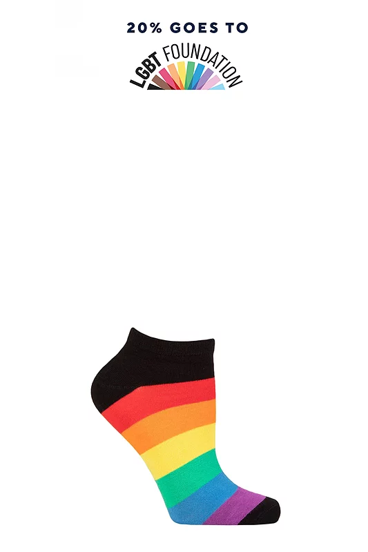 SOCKSHOP Bamboo 1 Pair Pride Socks Collection Pride Trainer 12-14 Unisex