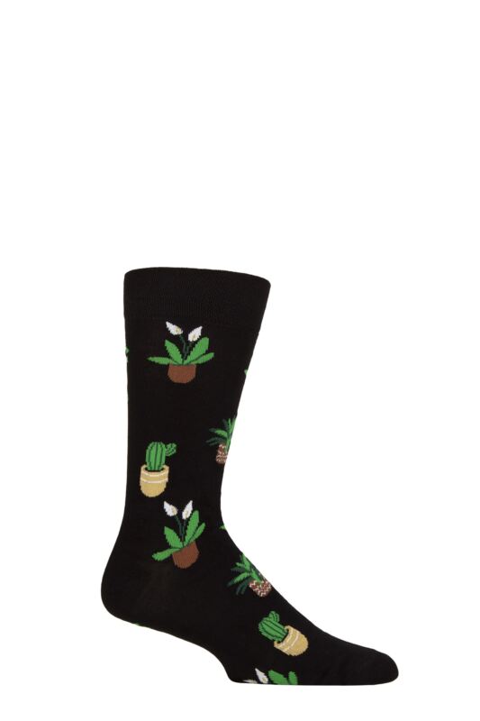 Mens and Women's SOCKSHOP 1 Pair Lazy Panda Bamboo Fun & Novelty Socks Plant Lover 7-11