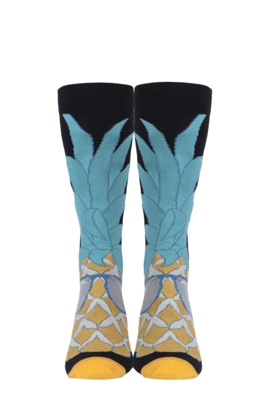Mens and Women's SOCKSHOP 1 Pair Lazy Panda Bamboo Fun & Novelty Socks Cool Pineapple 7-11 Mens