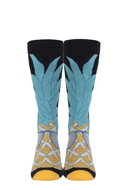 Mens and Women's SOCKSHOP 1 Pair Lazy Panda Bamboo Fun & Novelty Socks Cool Pineapple 7-11 Mens