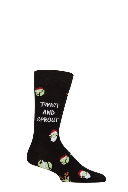 Mens and Women's SOCKSHOP 1 Pair Lazy Panda Bamboo Fun & Novelty Socks Twist & Sprout 4-8