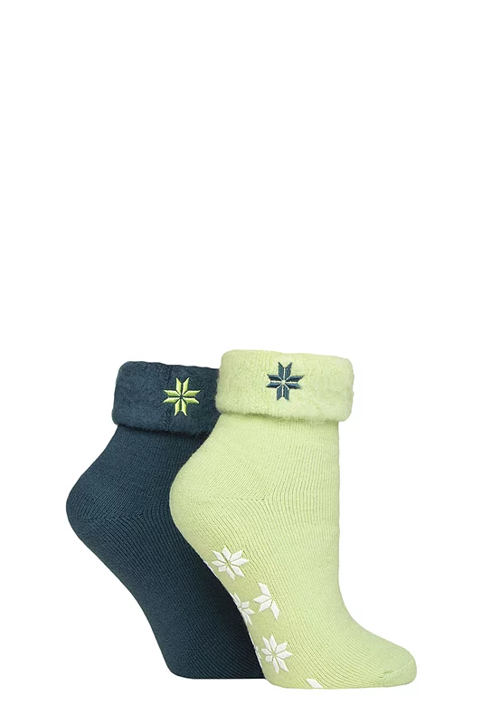 Women's 2 Pair SOCKSHOP Thermal Home and Bed Socks