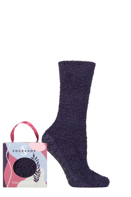 Women's 1 Pair SOCKSHOP Chenille & Cosy Gift Boxed Socks