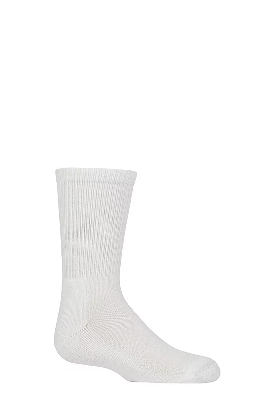 Boys and Girls 1 Pair SOCKSHOP Bamboo Cushioned Sports Socks with Comfort Cuffs and Smooth Toe Seams