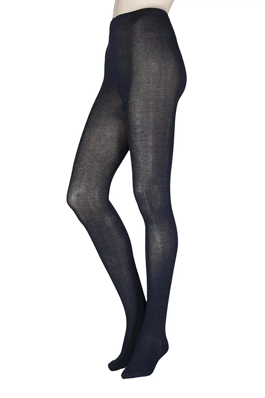 Women's 1 Pair SOCKSHOP Plain Bamboo Tights with Smooth Toe Seams