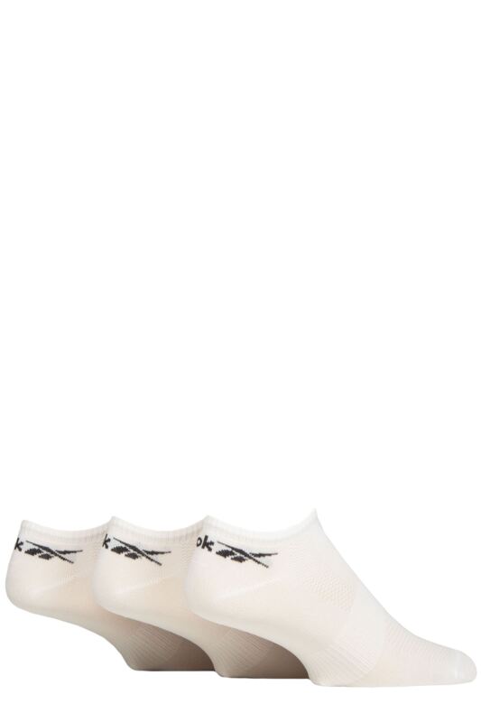 Mens and Women's 3 Pair Reebok Essentials Recycled Trainer Socks