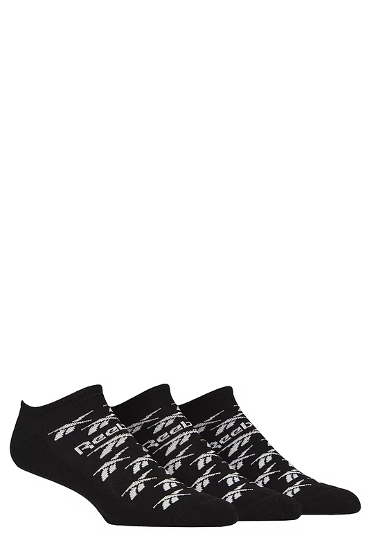 Mens and Women's 3 Pair Reebok Essentials Cotton Trainer Socks