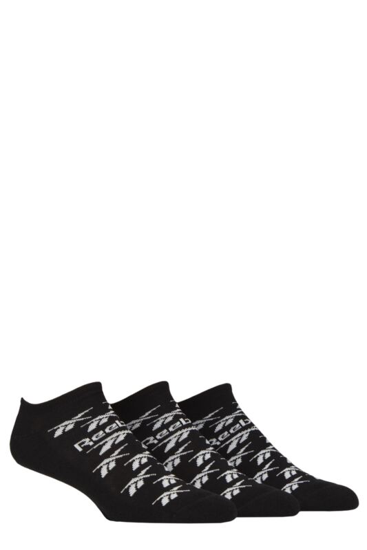 Mens and Women's 3 Pair Reebok Essentials Cotton Trainer Socks