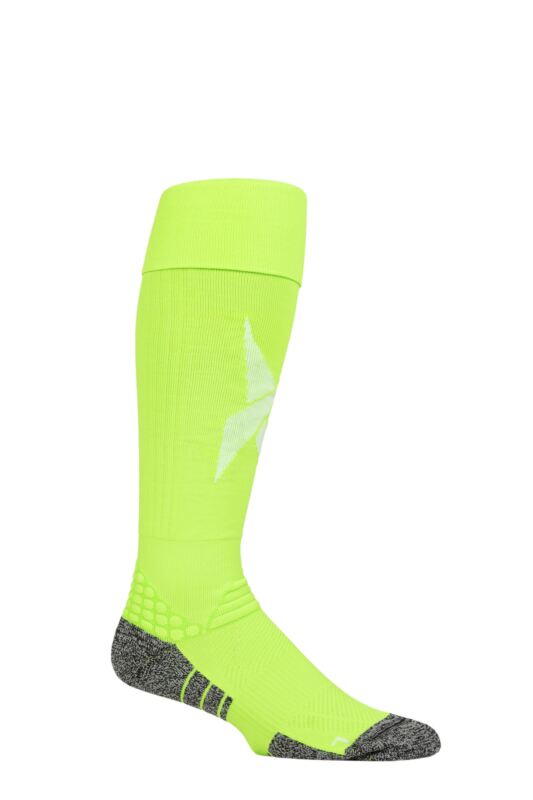 Mens and Women's 1 Pair Reebok Technical Recycled Long Technical Football Socks Green 2.5-3.5 UK