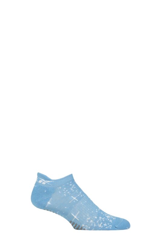 Mens and Women's 1 Pair Reebok Technical Cotton Trainer Technical Yoga Socks Blue 6.5-8 UK