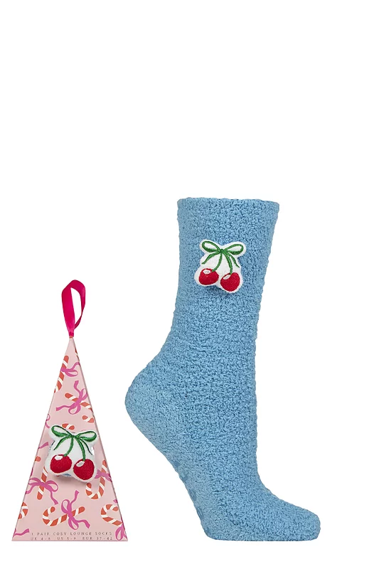 Women's 1 Pair SOCKSHOP Wildfeet Gift Boxed Novelty Fluffy Lounge Socks