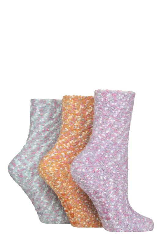 Women's 3 Pair SOCKSHOP Wildfeet Popcorn Cosy Lounge Socks