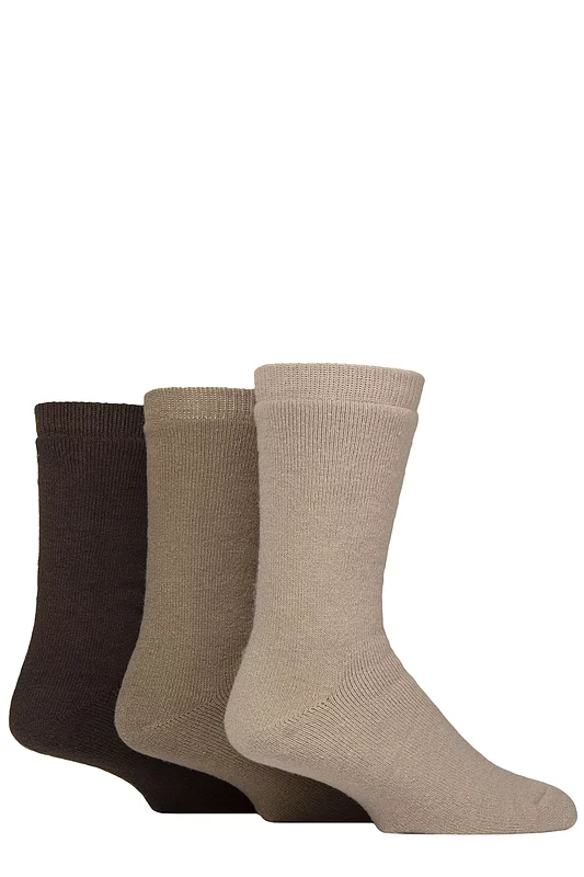 Mens 3 Pair SOCKSHOP Wildfeet Thermal Boot Socks