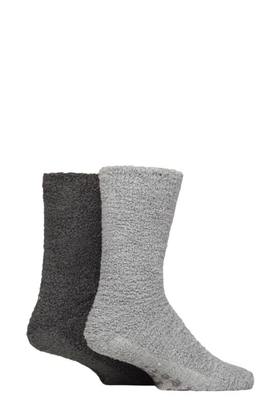 Mens 2 Pair SOCKSHOP Wildfeet Cosy Lounge Socks