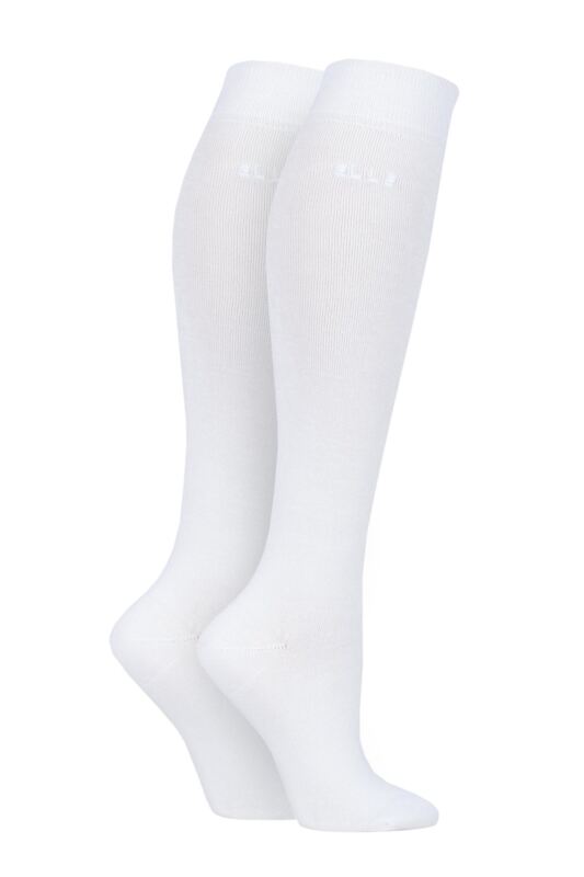Women's 2 Pair Elle Plain Bamboo Knee Highs