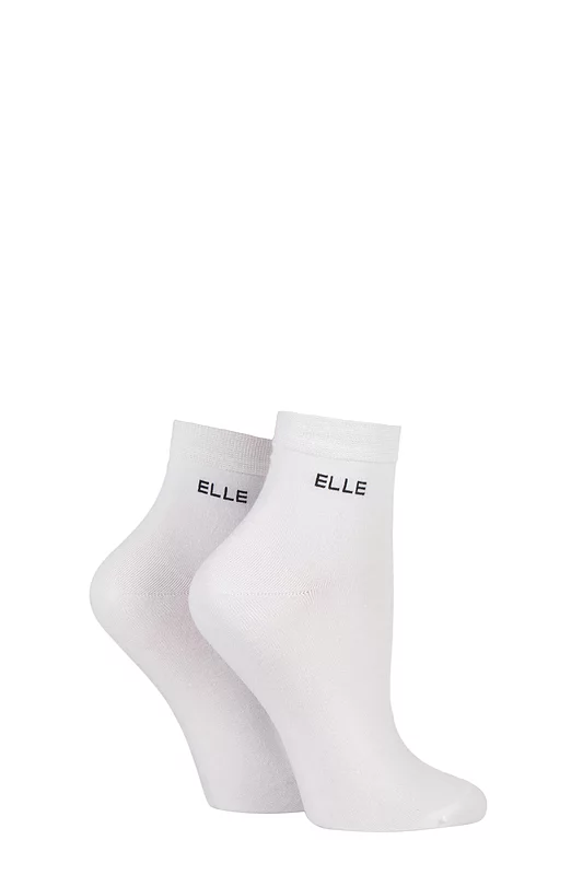Women's 2 Pair Elle Bamboo Anklet Socks