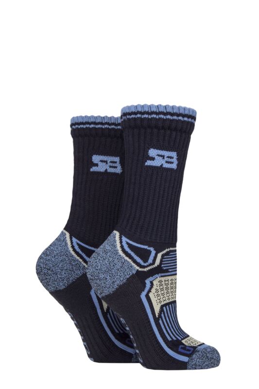 Women's 2 Pair Storm Bloc with BlueGuard Aerobic Socks Navy / Blue 4-8