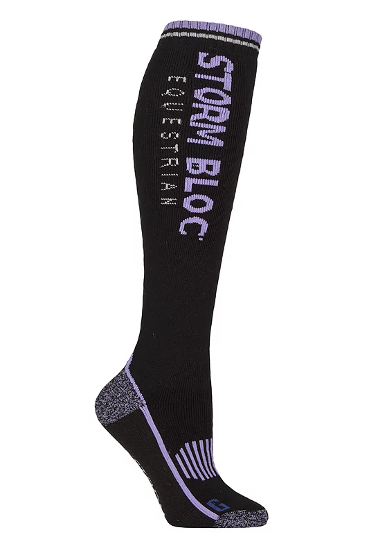 Women's 1 Pair Storm Bloc BlueGuard Patterdale Plain Patterned and Argyle Cotton Long Leg  Equestrian Socks