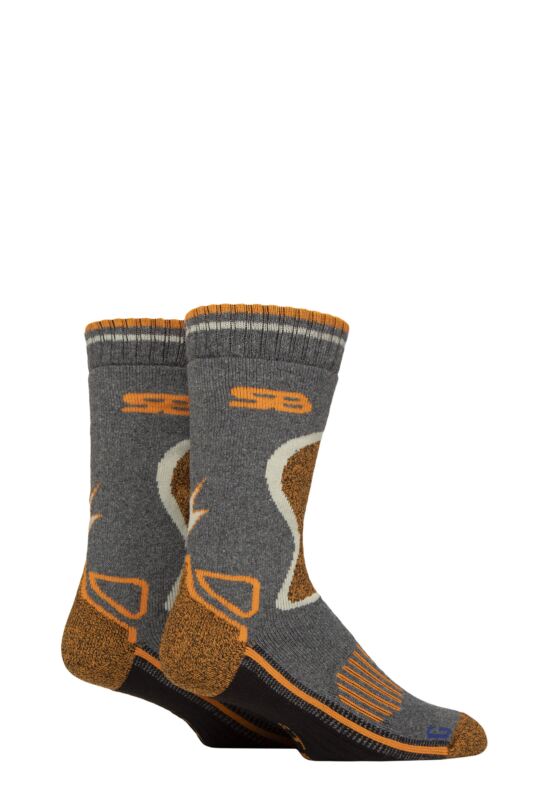 Mens 2 Pair Storm Bloc with BlueGuard Wool Blend Socks