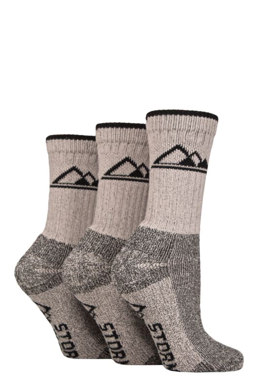 Women's 3 Pair Storm Bloc Cotton Luxury Heavy Cushion Boot Socks