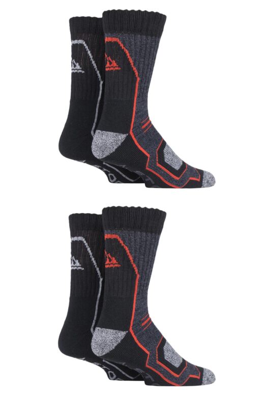 Mens 4 Pair Storm Bloc Technical Boot Socks