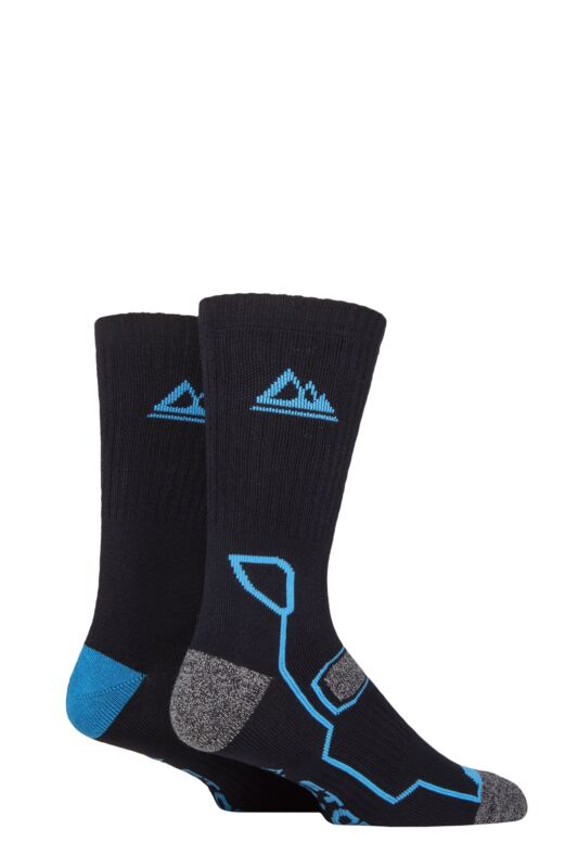 Mens 2 Pair Storm Bloc Bamboo Boot Socks