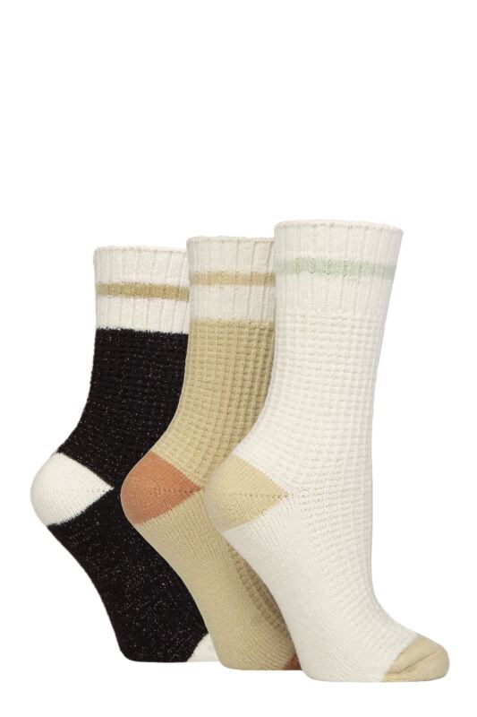 Women's 3 Pair Elle Super Soft Textured Boot Socks